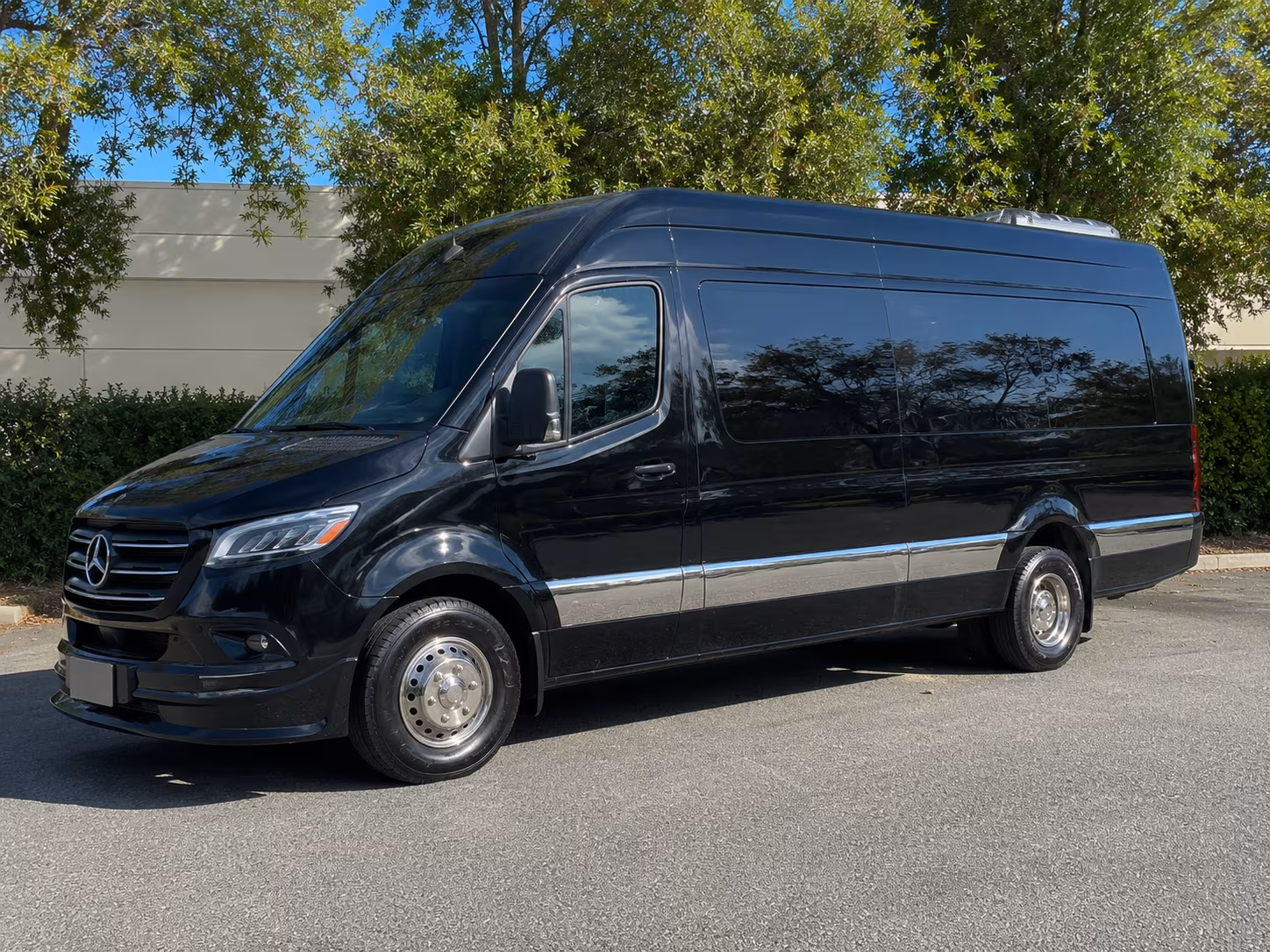 warehouse distribution center and industrial park sprinter van shuttles in buffalo